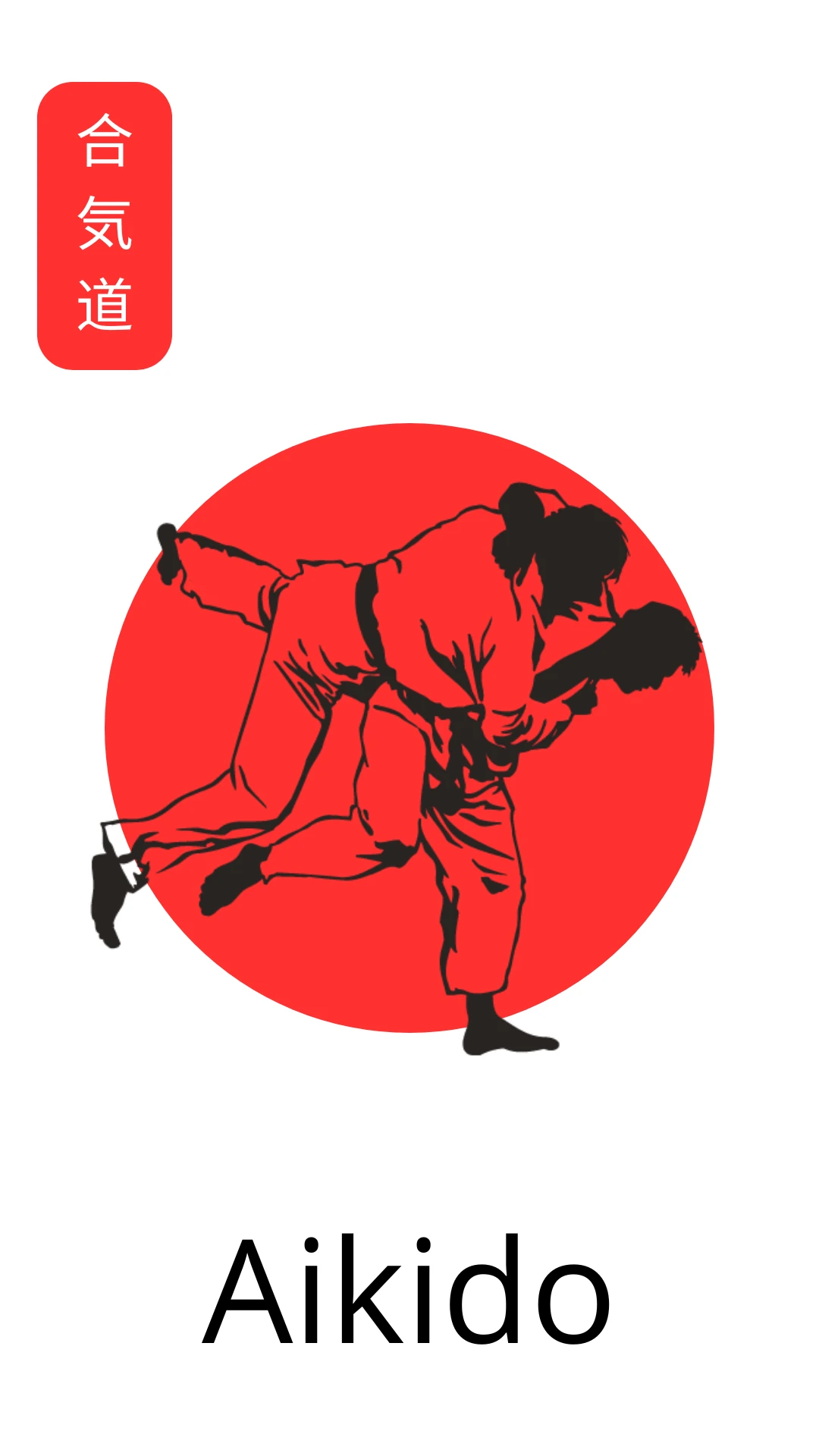 icone homem lutando aikido